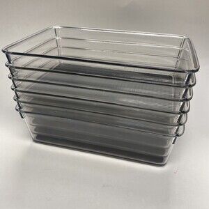 Lot of 6 - Brightroom Slip Proof Drawer Organizers Craft Make-up 9x6x2.5